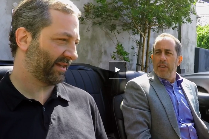 Judd Apatow and Jerry Seinfeld in Comedians in Cars Getting Coffee