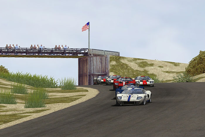 Simulated Bridgehampton Race Circuit race