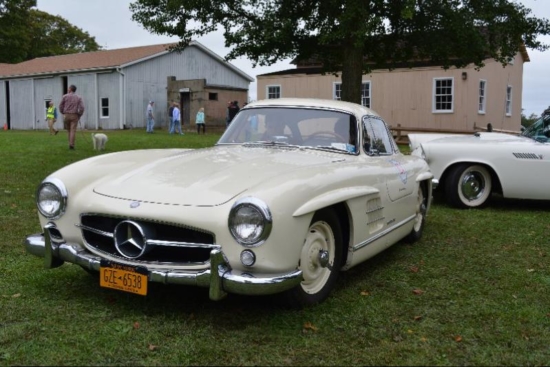 1956 Mercedes Gullwing at Bridgehampton Road Rally