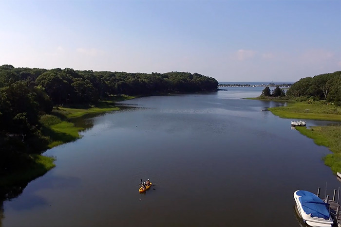 Hog Creek drone footage kayak