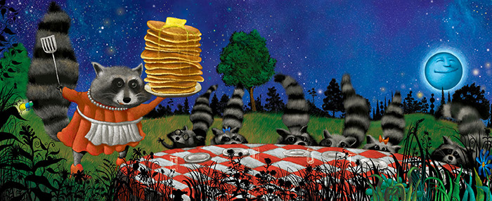 "Mr. Moon" art by Mickey Paraskevas