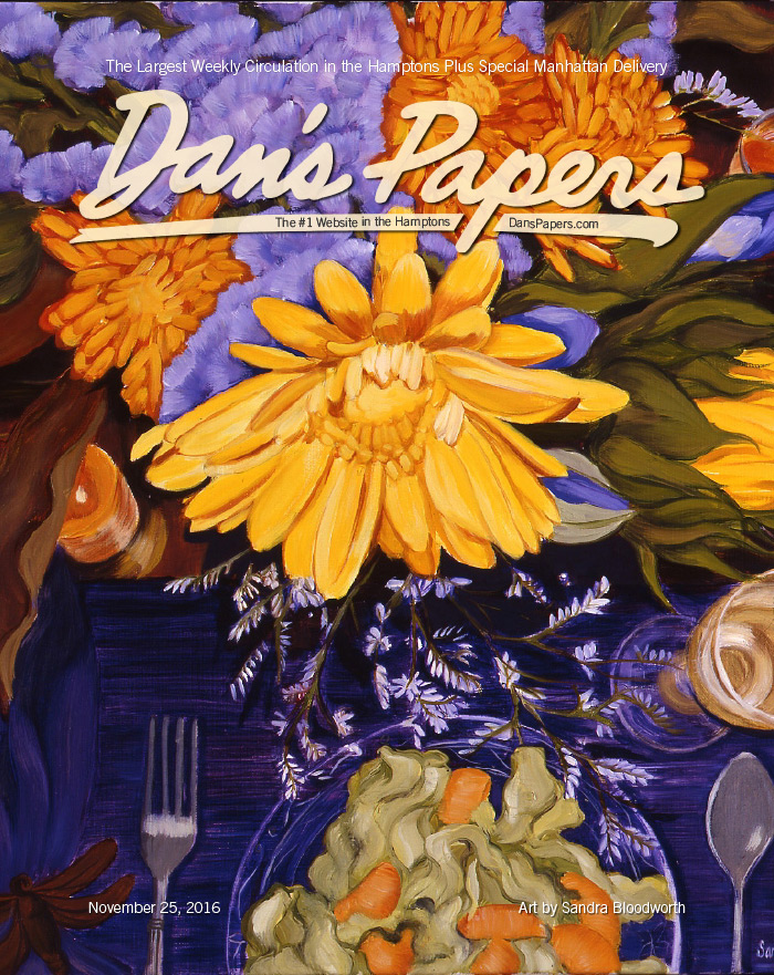 November 25, 2016 Dan's Papers cover art, "Citrus Salad," by Sandra Bloodworth