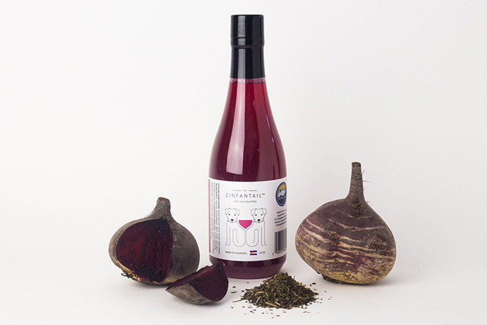 Zinfantail Apollo Peak dog wine