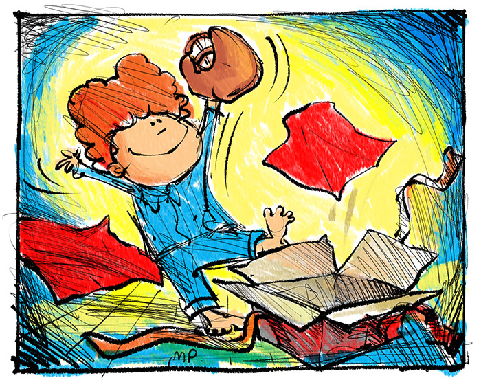 A Christmas Mitt cartoon by Mickey Paraskevas