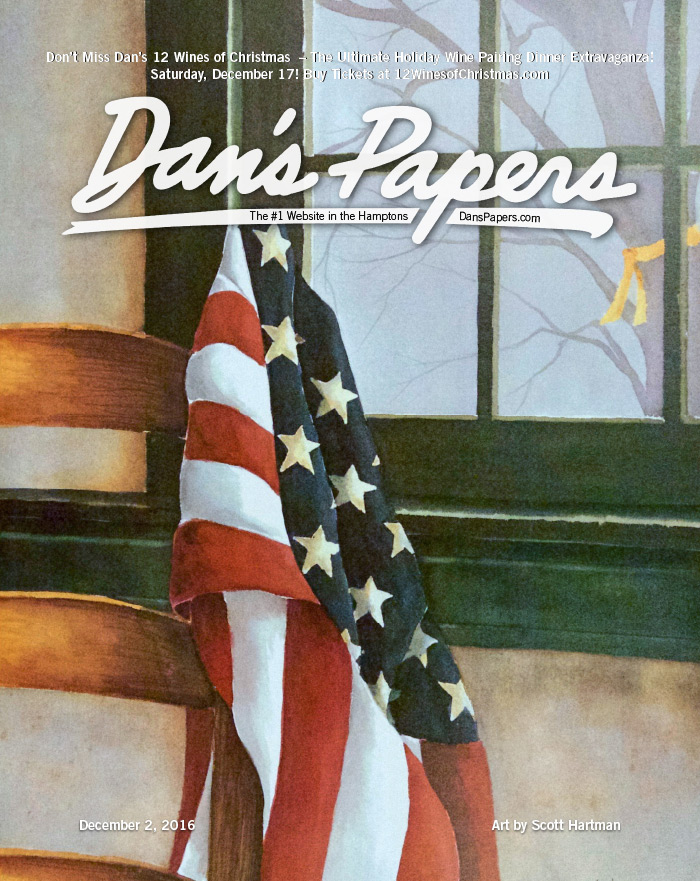 "Waiting," the December 2, 2016 Dan's Papers cover art by Scott Hartman