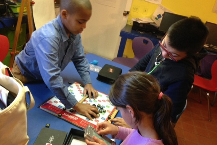 Mikhail, Carlos and Jasmin of the BHCCRC Scrabble Club