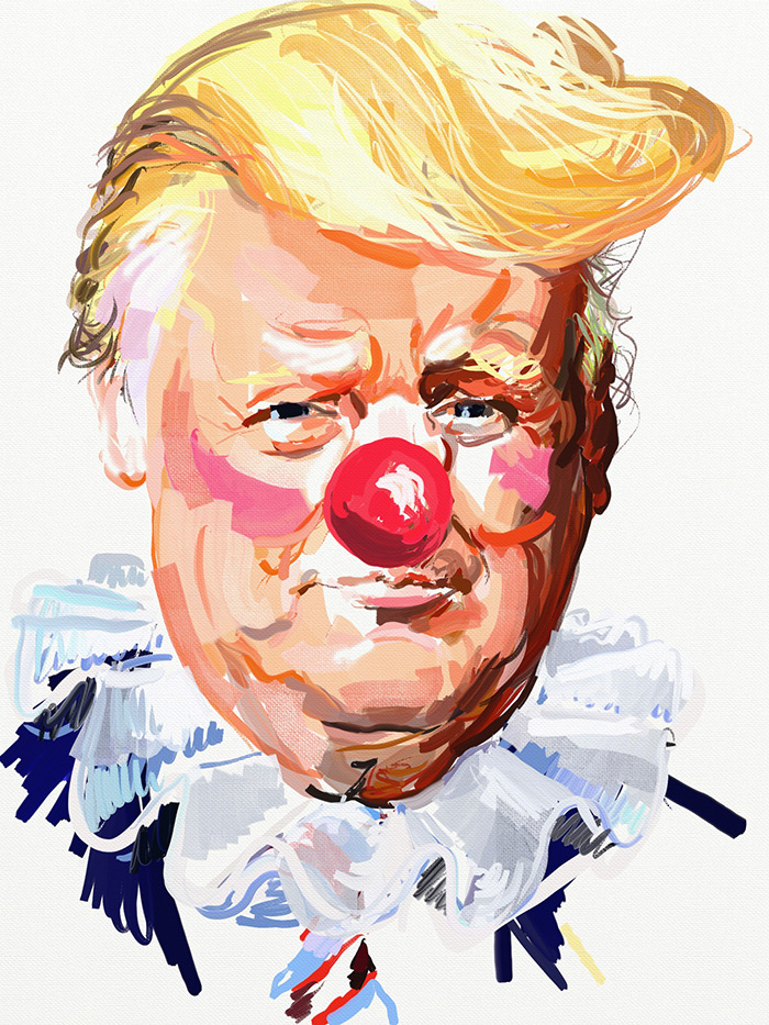 Donald Trump Clown by Eric Fischl