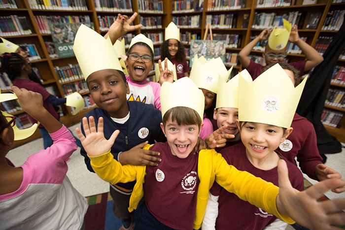 PS 118 students at Brooklyn Public Library