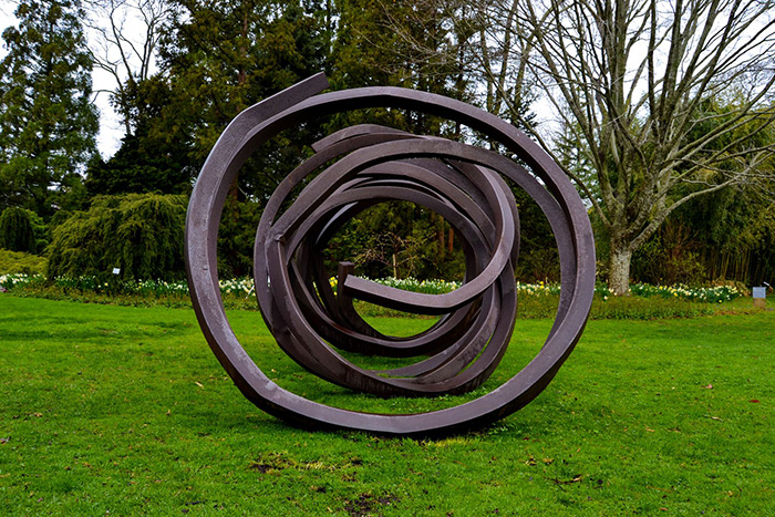 Bernar Venet's "Three Indeterminate Lines" at LongHouse Reserve
