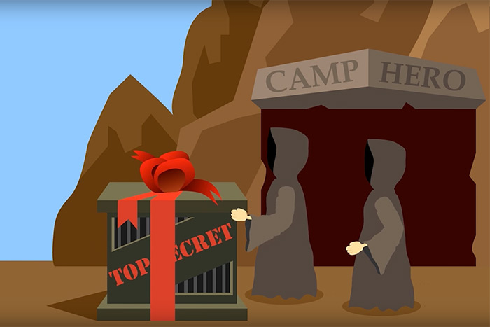 Montauk Project and Camp Hero animation from Tom Bogdan's "Reel Montauk...To The End and Beyond!" film