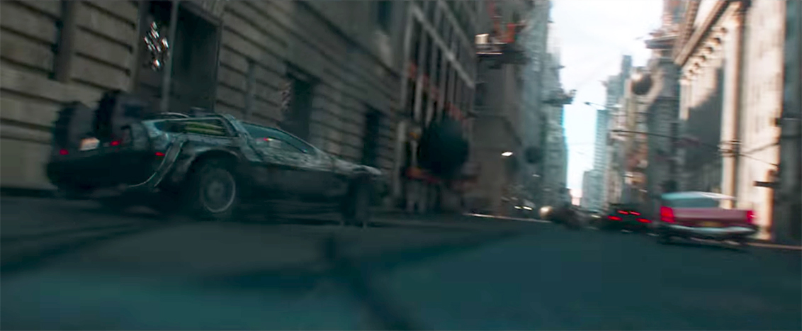DeLorean in the Ready Player One trailer