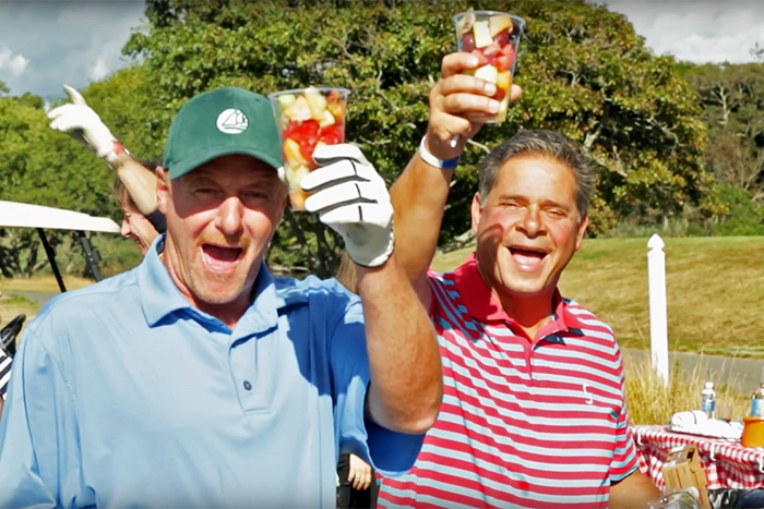 Having fun at the Fuoco Memorial Golf Feastival