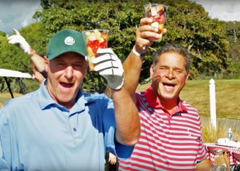 Having fun at the Fuoco Memorial Golf Feastival