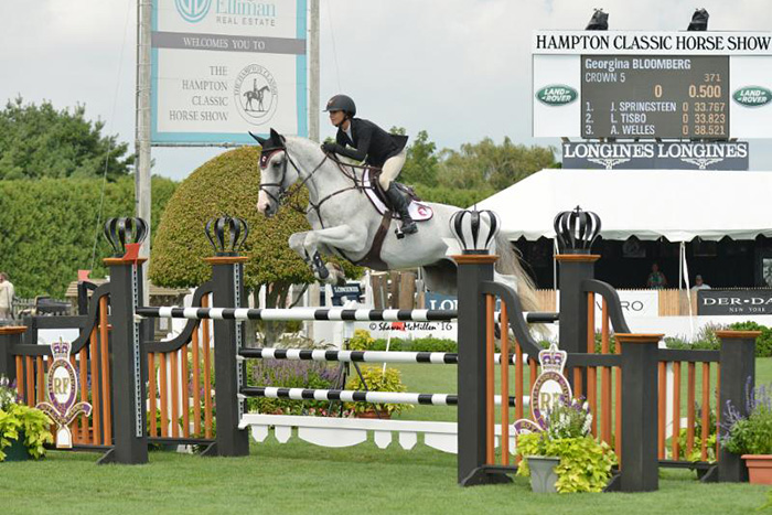 Georgina Bloomberg and Crown 5 at the 2016 Hampton Classic
