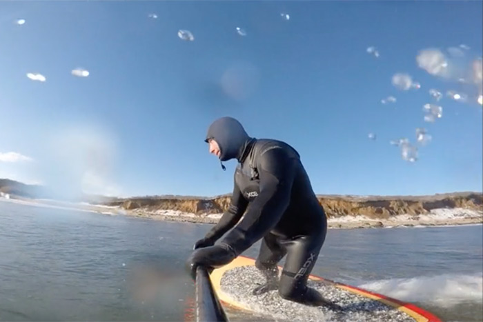 SUP surfing in Montauk