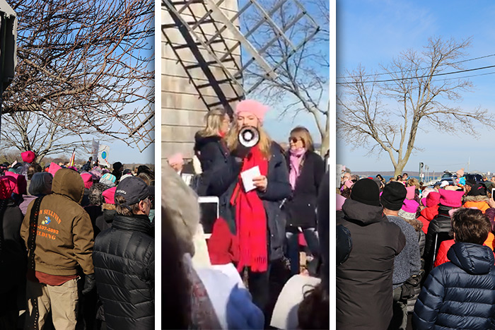 Sinead Murray at the 2018 Women's March in Sag Harbor