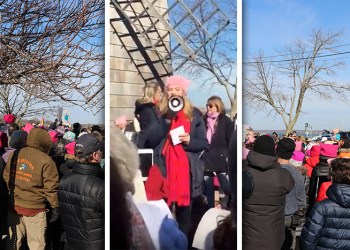 Sinead Murray at the 2018 Women's March in Sag Harbor