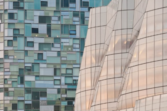 “Gehry Meets Nouvel” by Mike McLaughlin, Photo: William Ris Gallery