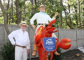 Dan Rattiner standing with the new 