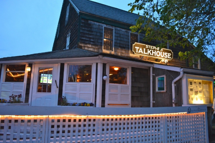 The Stephen Talkhouse in lights.