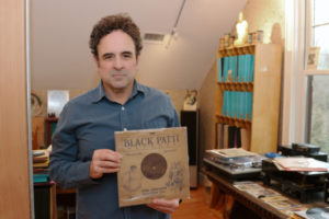 Joe Lauro and his impressive record collection