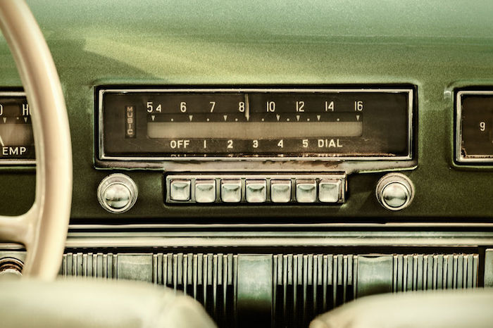 retro car radio