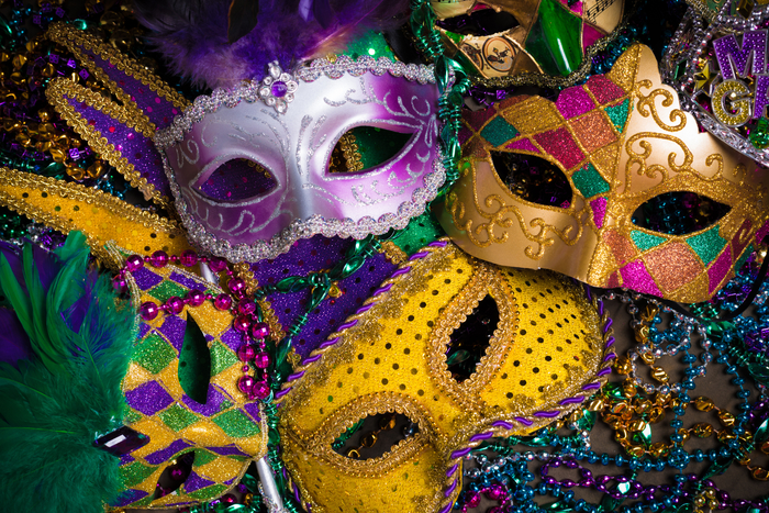 Masquerade masks for Mardi Gras, Photo: Mike Flippo/123RF