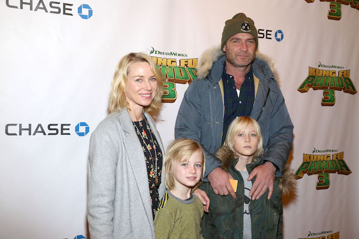 Naomi Watts, Samuel Kai Schreiber, Alexander Pete Schreiber, Liev Schreiber.