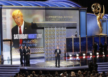 Alec Baldwin receives his Emmy