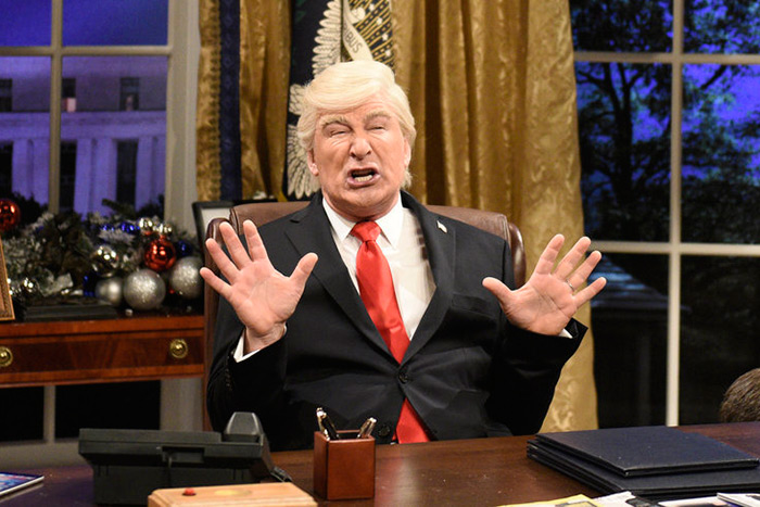 Alec Baldwin as Donald Trump on the December 2, 2017 episode of Saturday Night Live