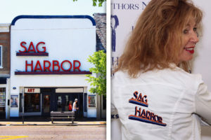 April Gornik and the pre-fire Sag Harbor Cinema
