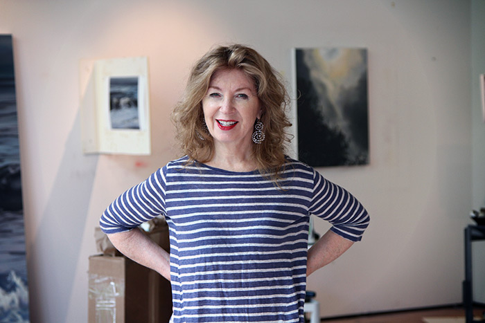 April Gornik in her North Haven studio