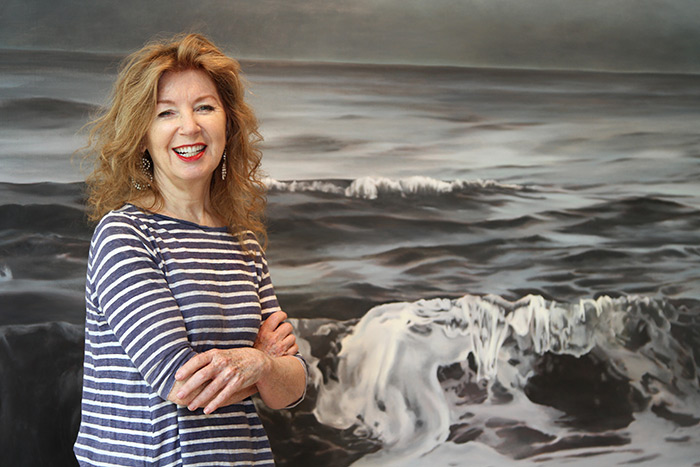 April Gornik in her North Haven studio