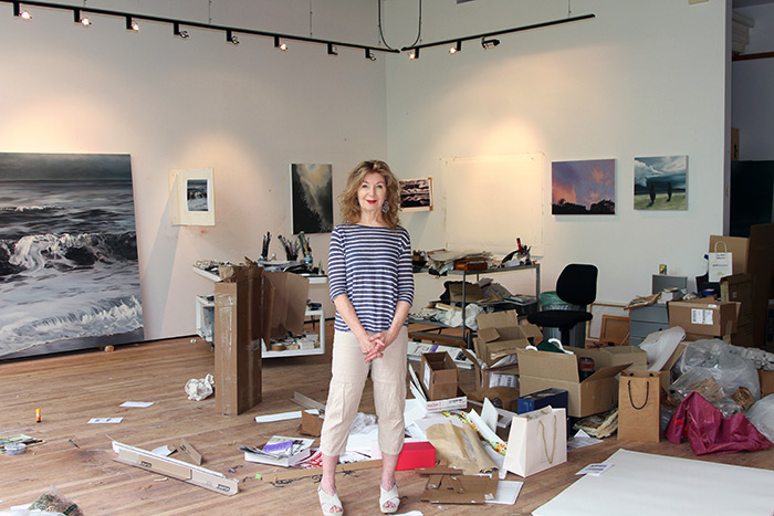April Gornik in her North Haven studio