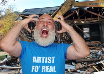 Artist studios destroyed