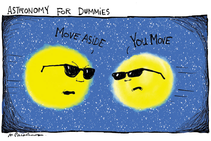 Astronomy for Dummies cartoon by Mickey Paraskevas