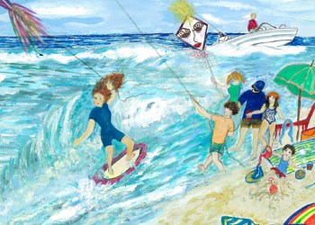 August 4, 2017 Dan's Papers cover art (detail) by Lucy Rubin