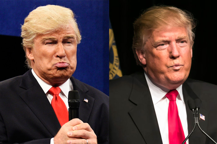 Who wore it better? Alec Baldwin as Trump vs. Donald Trump as Trump?