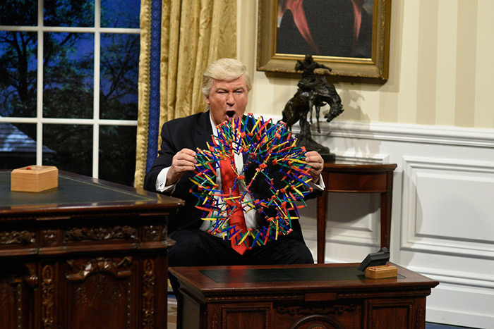Alec Baldwin as Trump in Feb. 4 SNL cold open