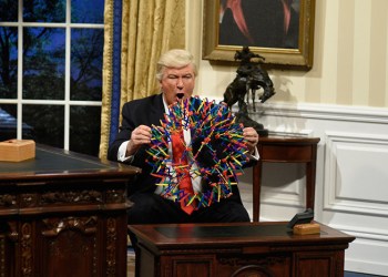 Alec Baldwin as Trump in Feb. 4 SNL cold open