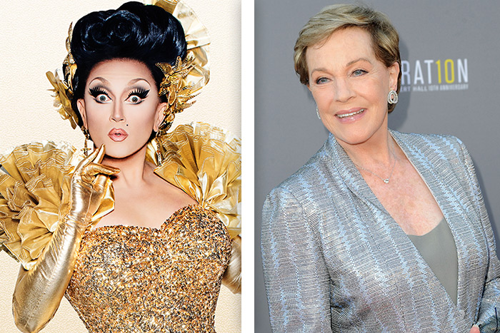 BenDeLaCreme and Julie Andrews