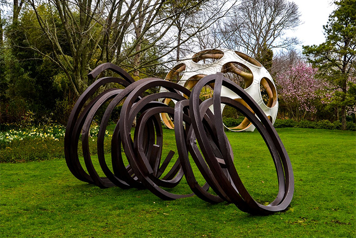 Bernar Venet's "Three Indeterminate Lines" at LongHouse Reserve