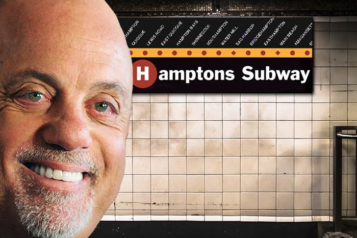 Billy Joel rode the Hamptons Subway