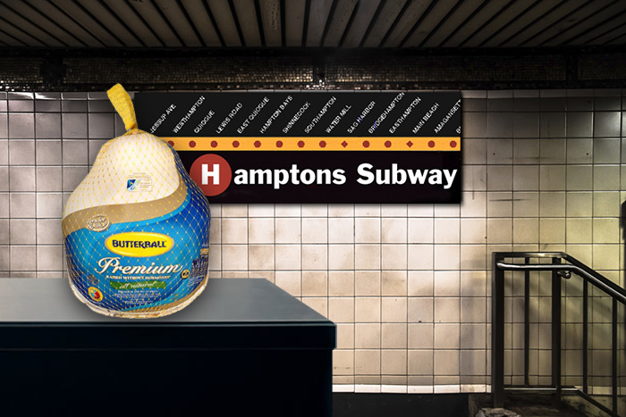 No turkeys for Hamptons Subway riders this Thanksgiving