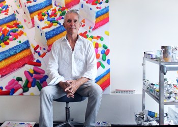 Charles Wildbank in his Jamesport studio