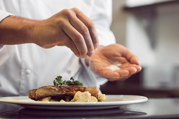 Chef preparing food