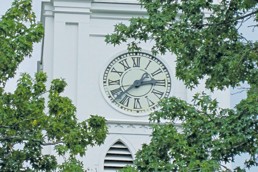 First Presbyterian Church Clock Tower in Southampton