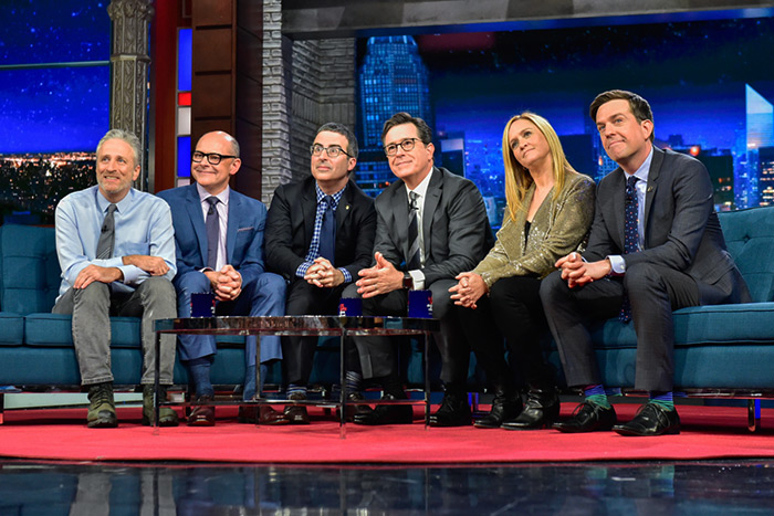 The Daily Show reunion on Late Night with Stephen Colbert