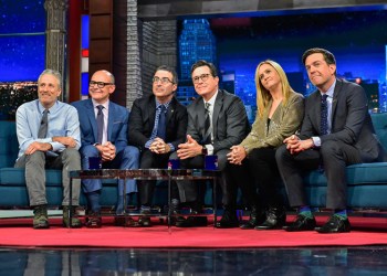 The Daily Show reunion on Late Night with Stephen Colbert