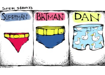 Dan's Shorts cartoon by Mickey Paraskevas